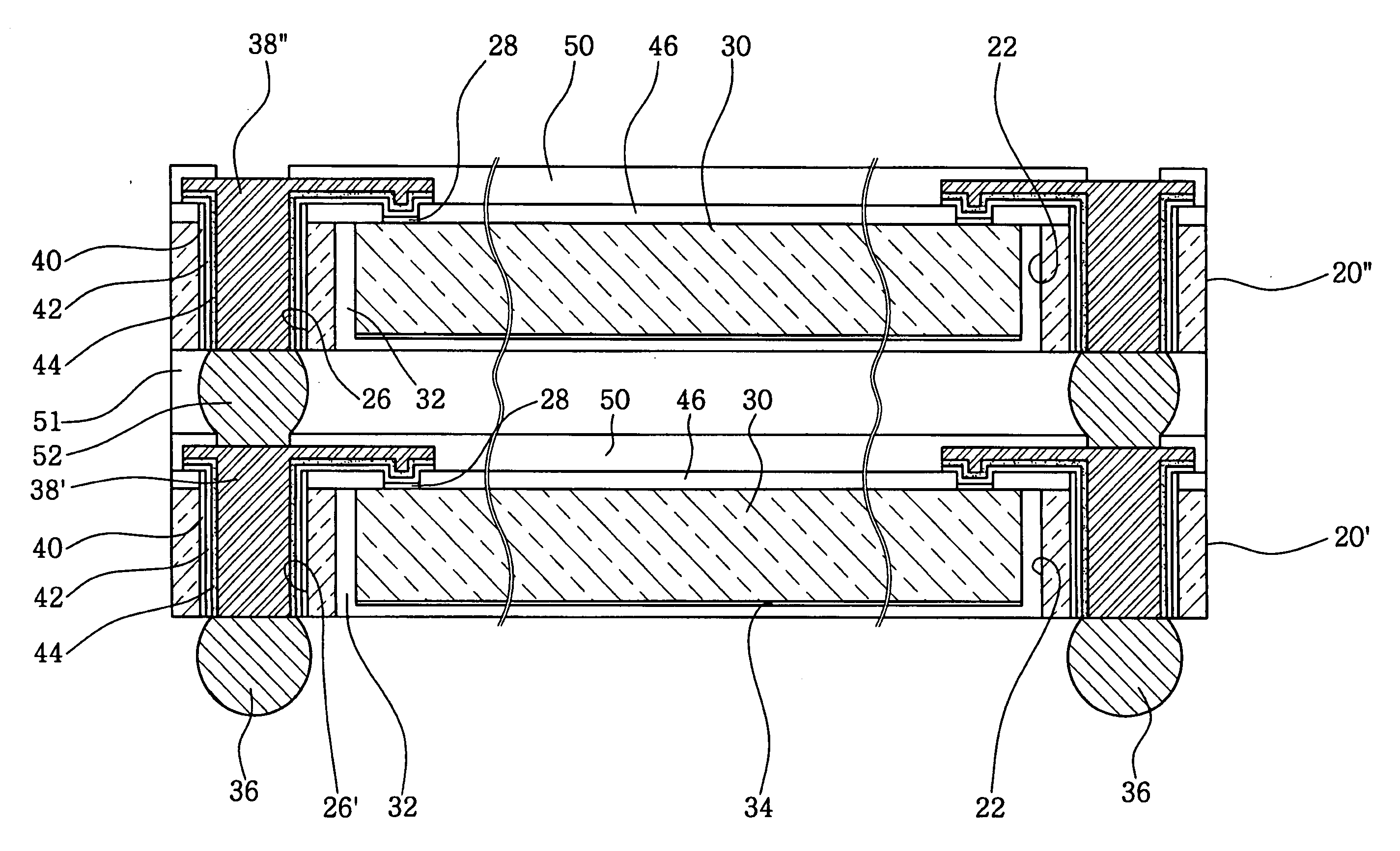Semiconductor package having a semiconductor chip in a substrate and method of fabricating the same