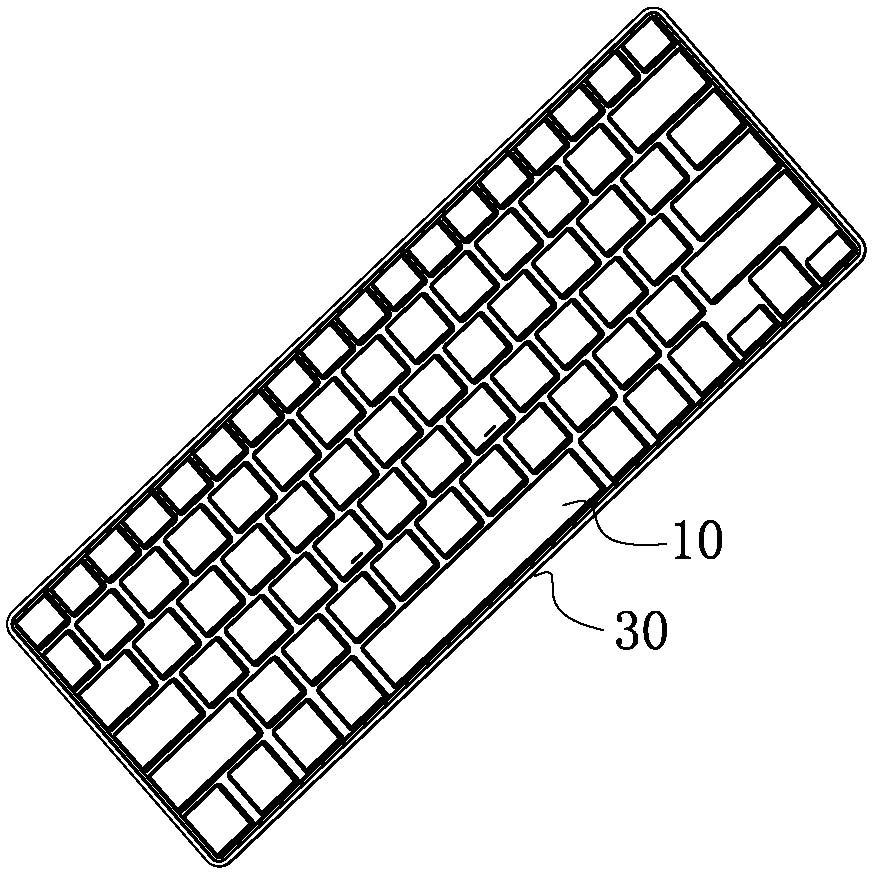 Thin-type computer keyboard with nonelastic silica gel body and scissor-kick support