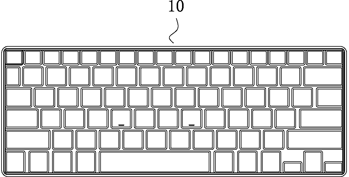 Thin-type computer keyboard with nonelastic silica gel body and scissor-kick support
