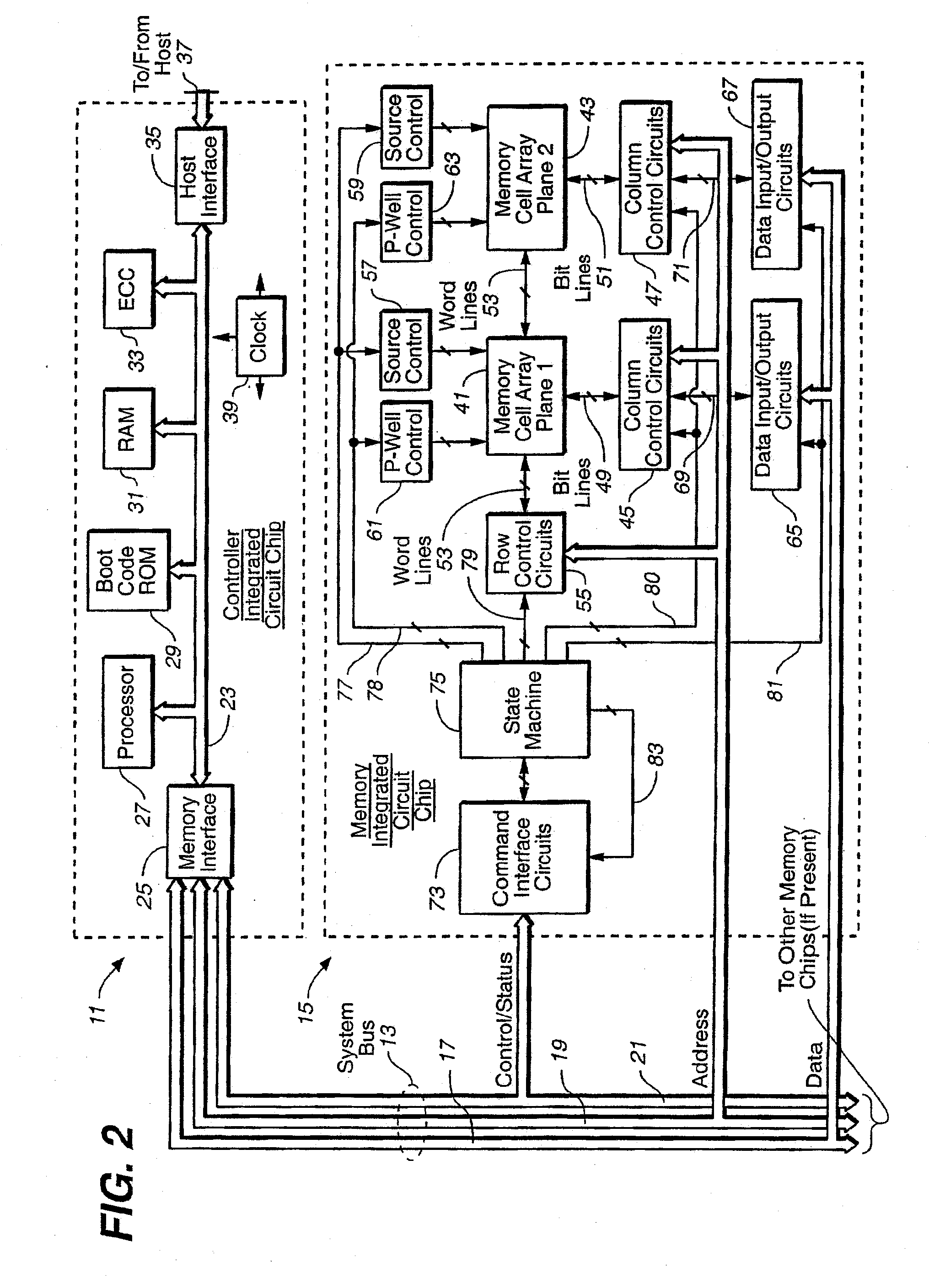 Non-Volatile Memory And Method With Memory Allocation For A Directly Mapped File Storage System
