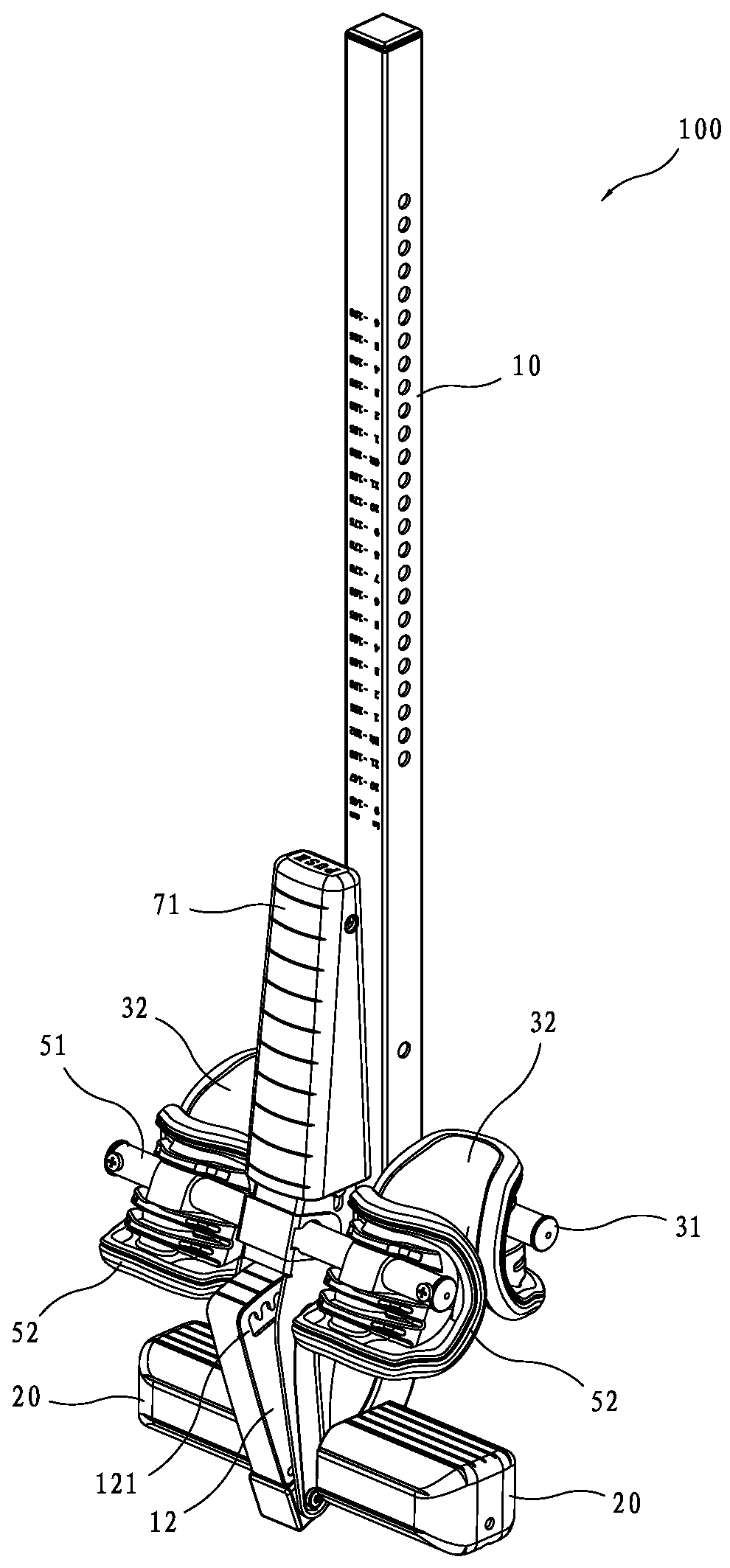 The pinch structure of the handstand machine