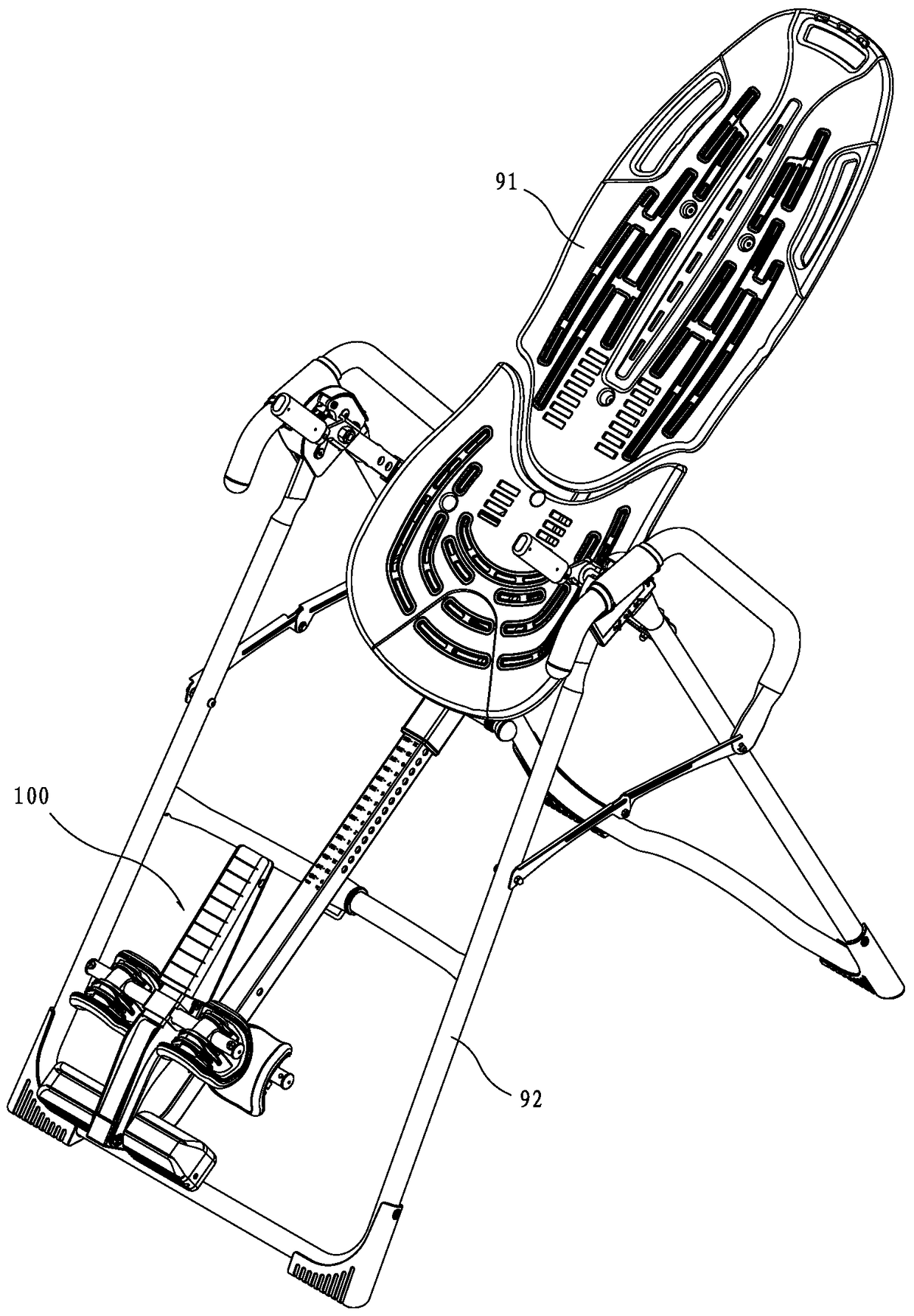 The pinch structure of the handstand machine