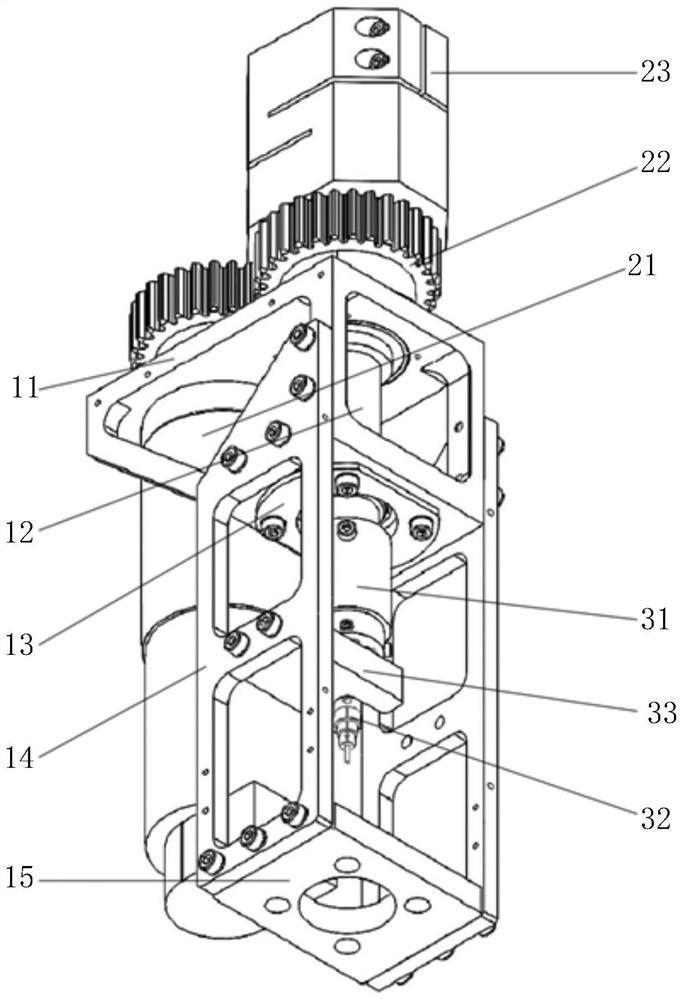 Driving and supporting device for vertical axis fan reduced scale model test