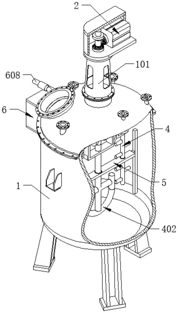 Flocculating agent feeding device for sewage treatment
