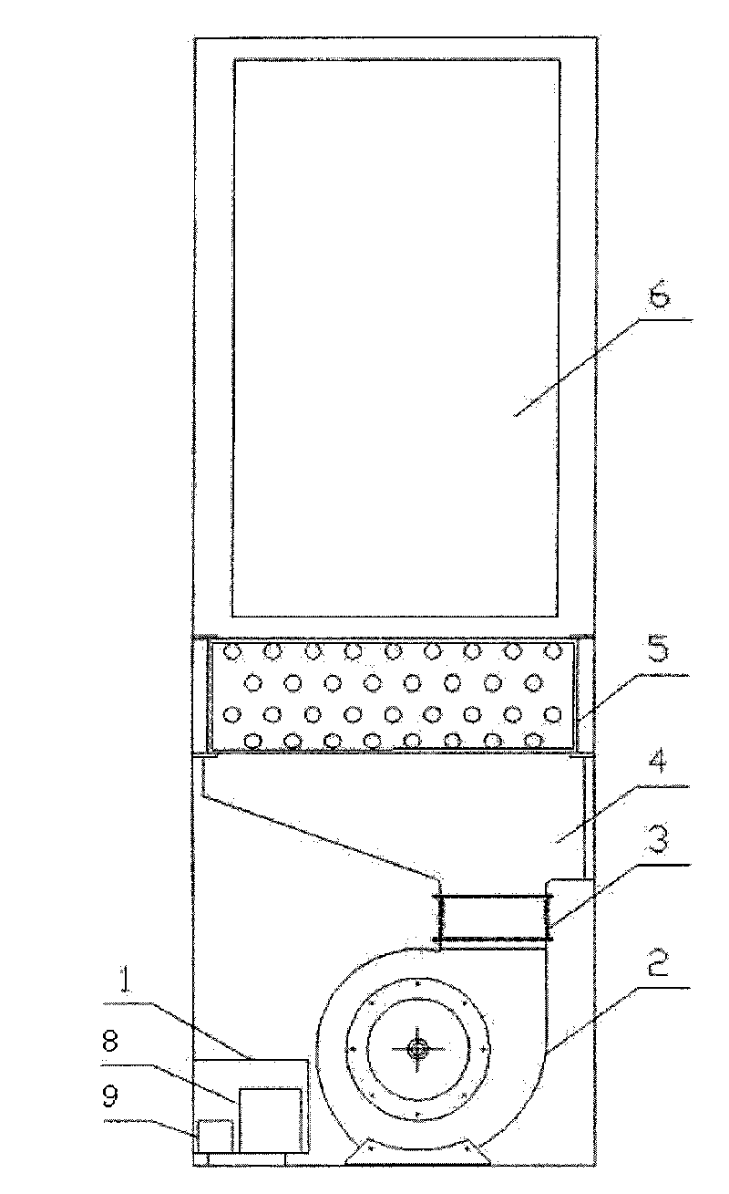 Air-conditioning device with simulated comfortable natural wind