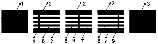 Three-dimensional microchannel array liquid cooling structure based on printed circuit board