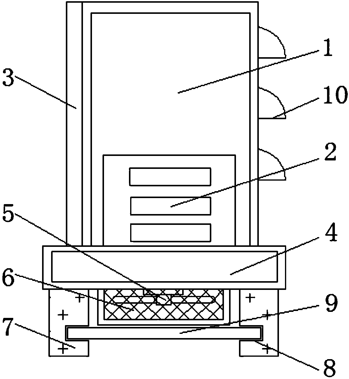 Cooling apparatus with dustproof function for computer