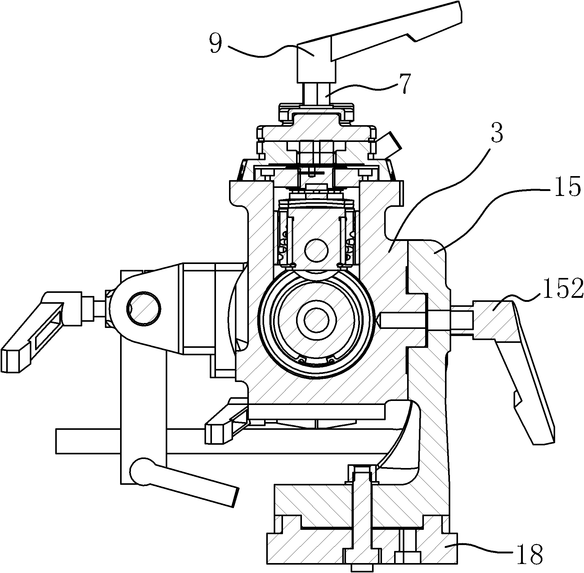 Grinding device for cutter slot