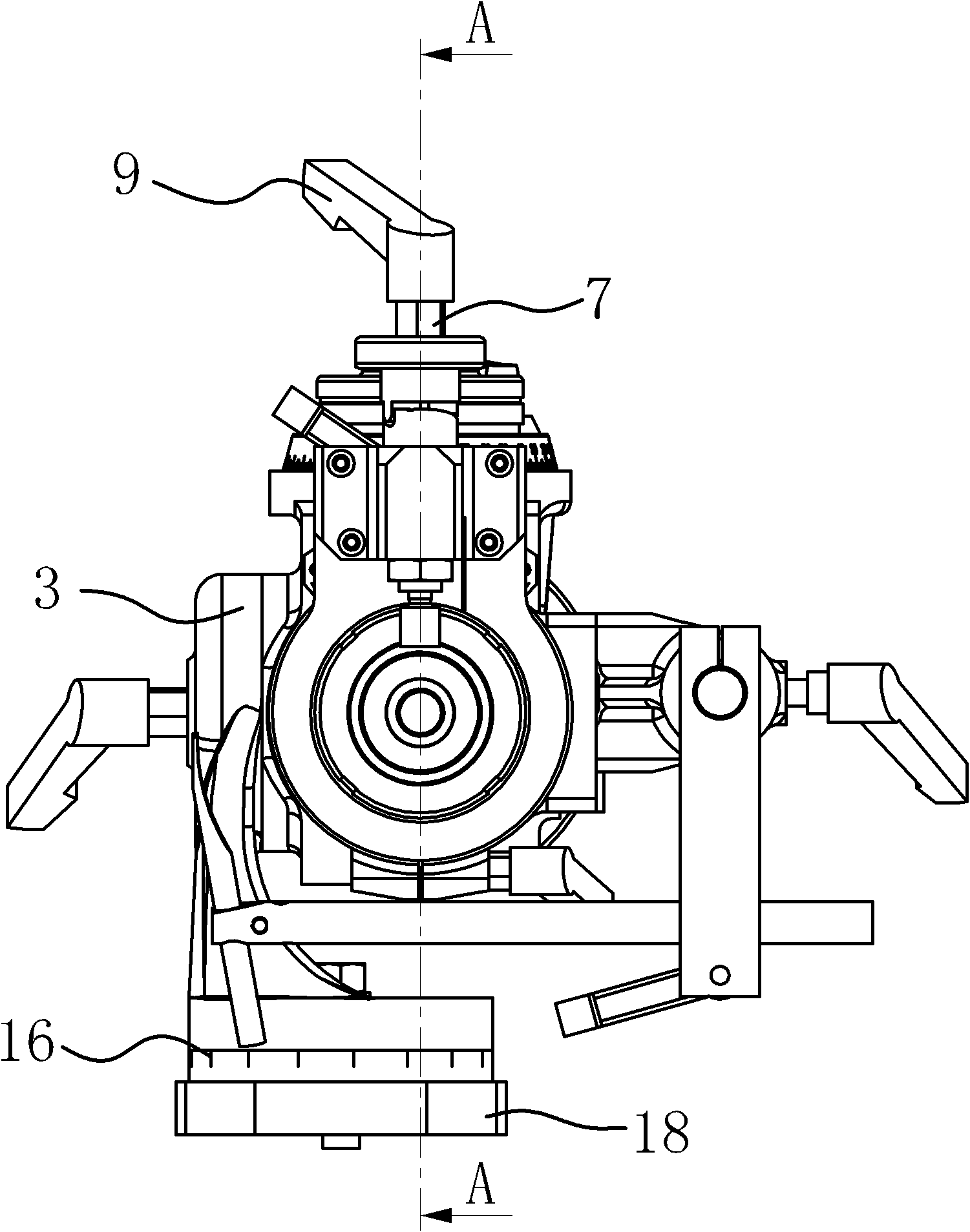 Grinding device for cutter slot