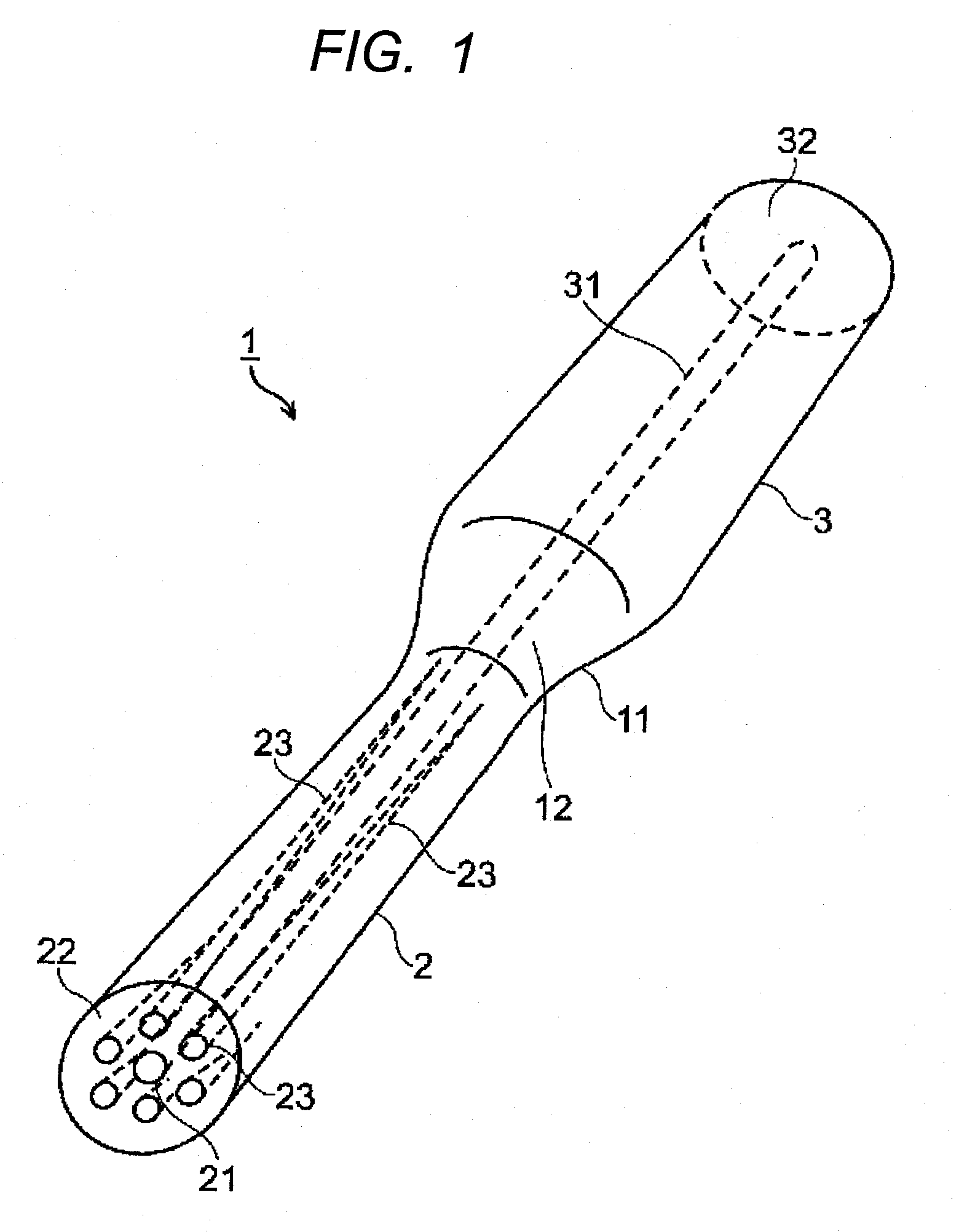 Optical fiber and method of manufacturing the same, end part processing method of optical fiber and optical fiber with ferrule