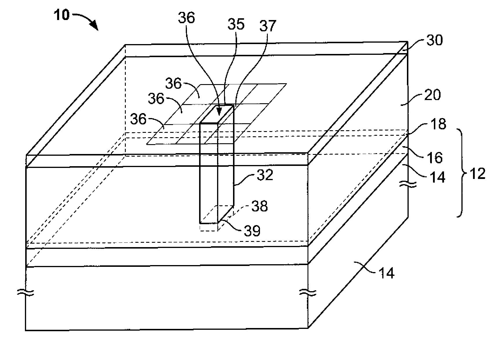 Method and device for reducing crosstalk in back illuminated imagers