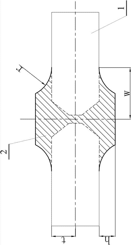 Method for deducing stress intensity factor of butt joint containing I-type center bursts and application