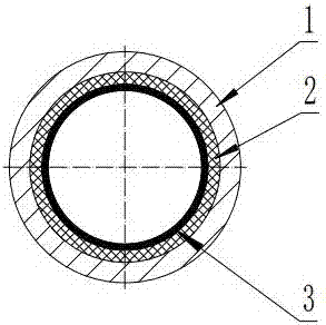 A method for manufacturing a large-diameter wear-resistant and corrosion-resistant ternary composite pipe