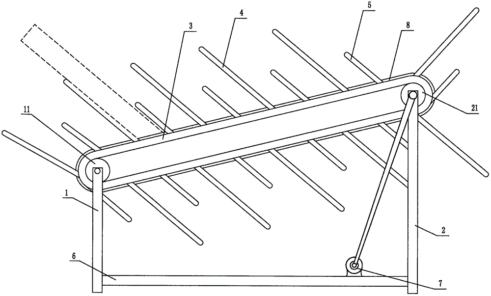 Building sheet material conveying device