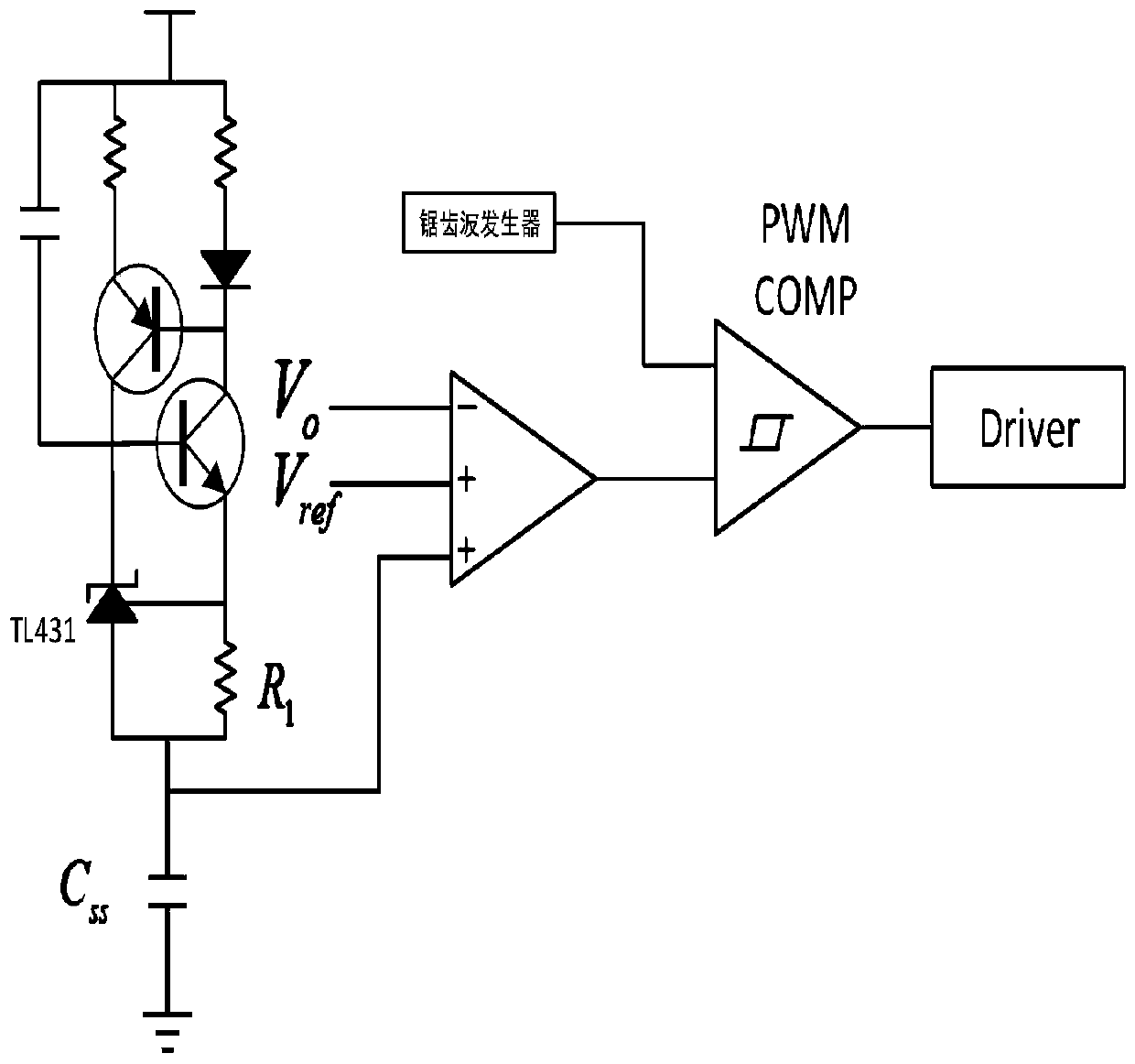 A digital vehicle power supply output soft start method