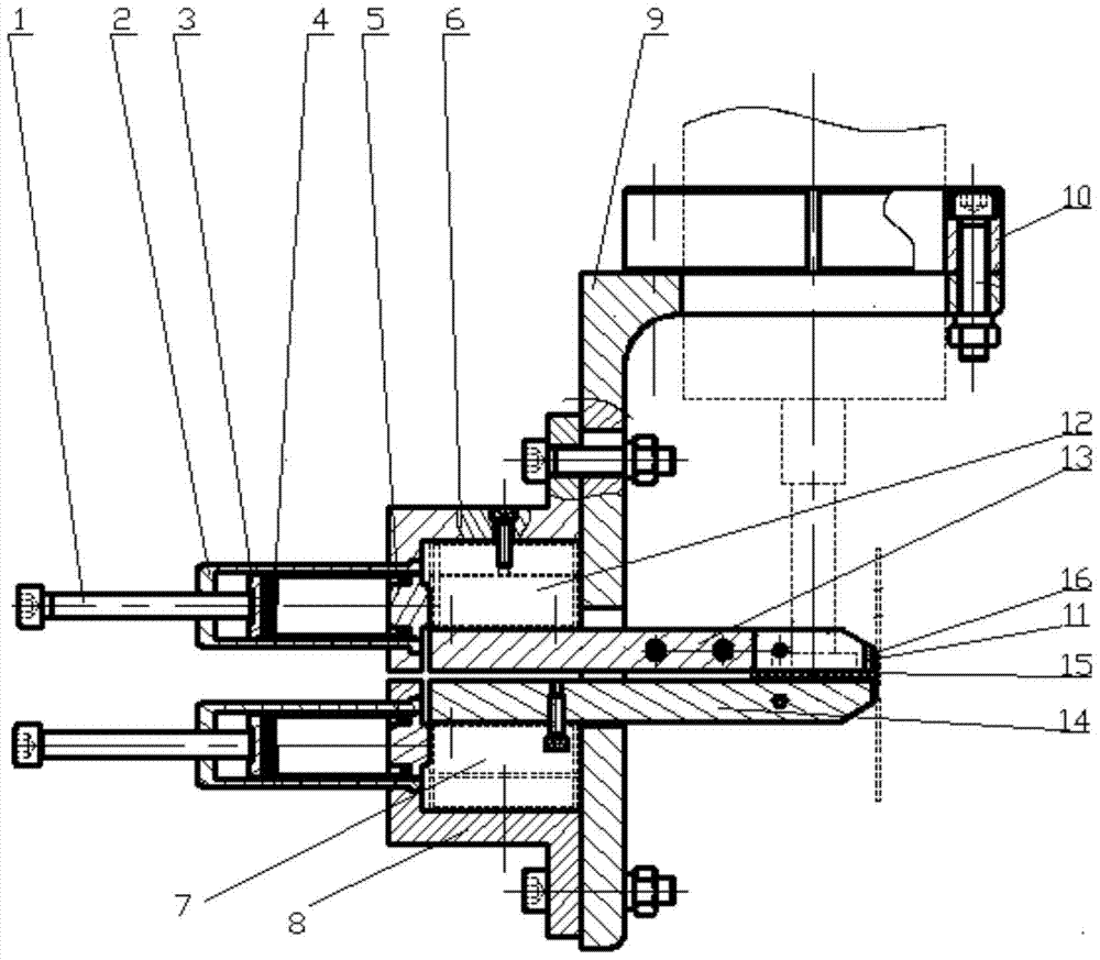 A metal thin film pressing and grinding device