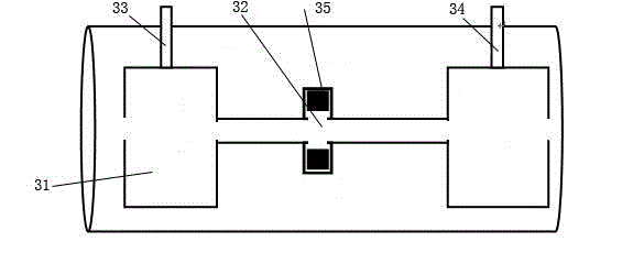 System used for detecting gas in transformer insulating oil