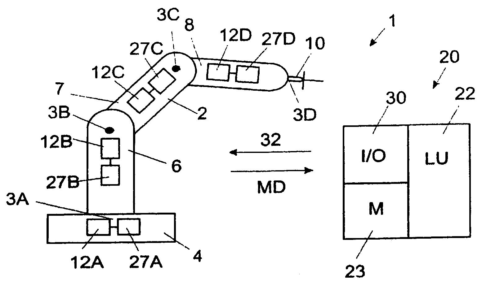 Method and a control system for monitoring the condition of an industrial robot