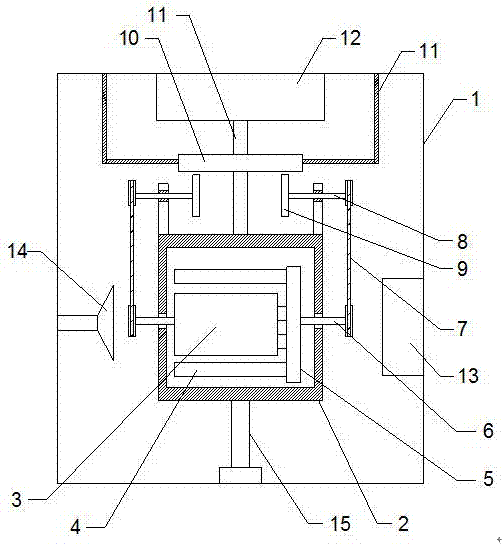 Rotating-squeezing type efficient garlic peeling machine