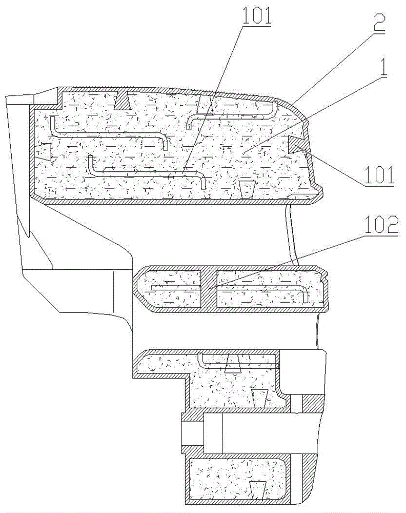 Engineering machine counterweight and manufacturing method thereof