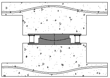 Turning device for crossing existing railway portal piers and installing method thereof