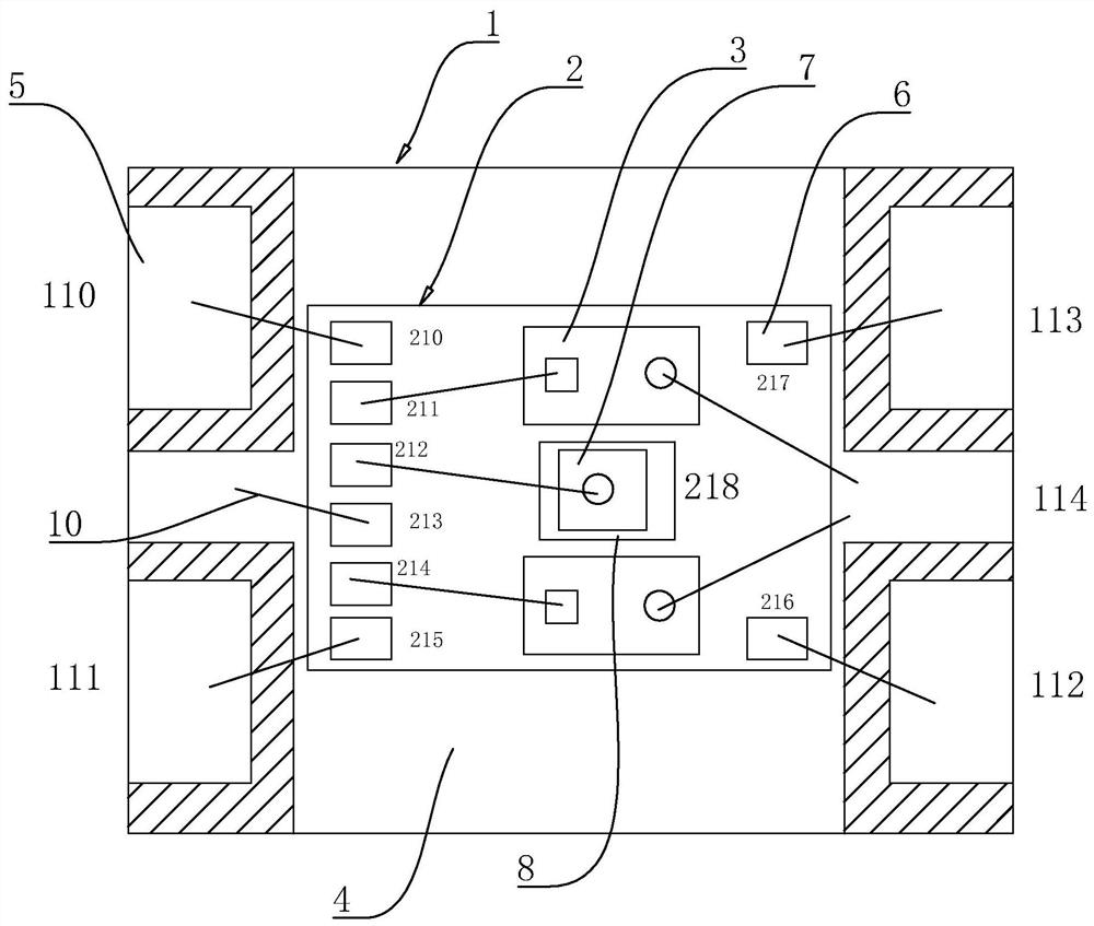 Internally-packaged digital chip LED and packaging method thereof