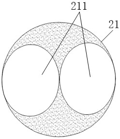 Stent anchoring area moving down device