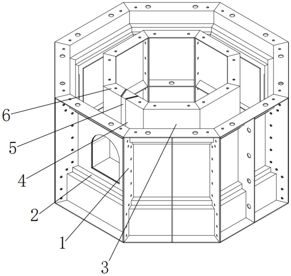 Novel assembly type ancient building production device