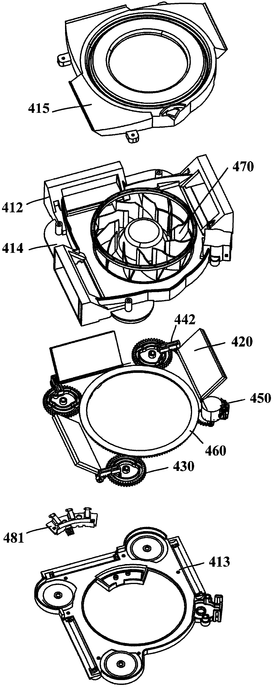 Branch air supply device and refrigerator