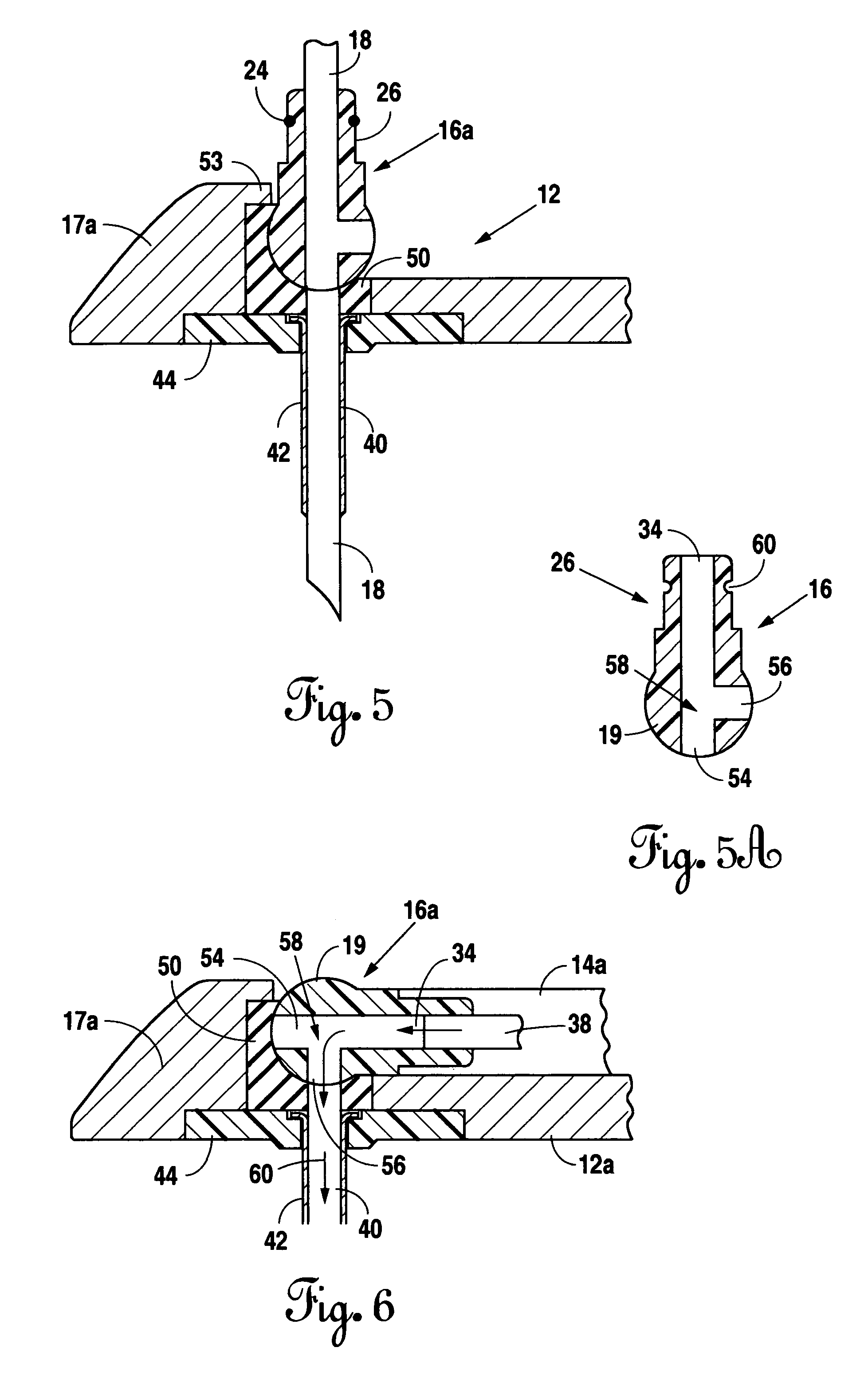 Pivoting joint infusion system with seal