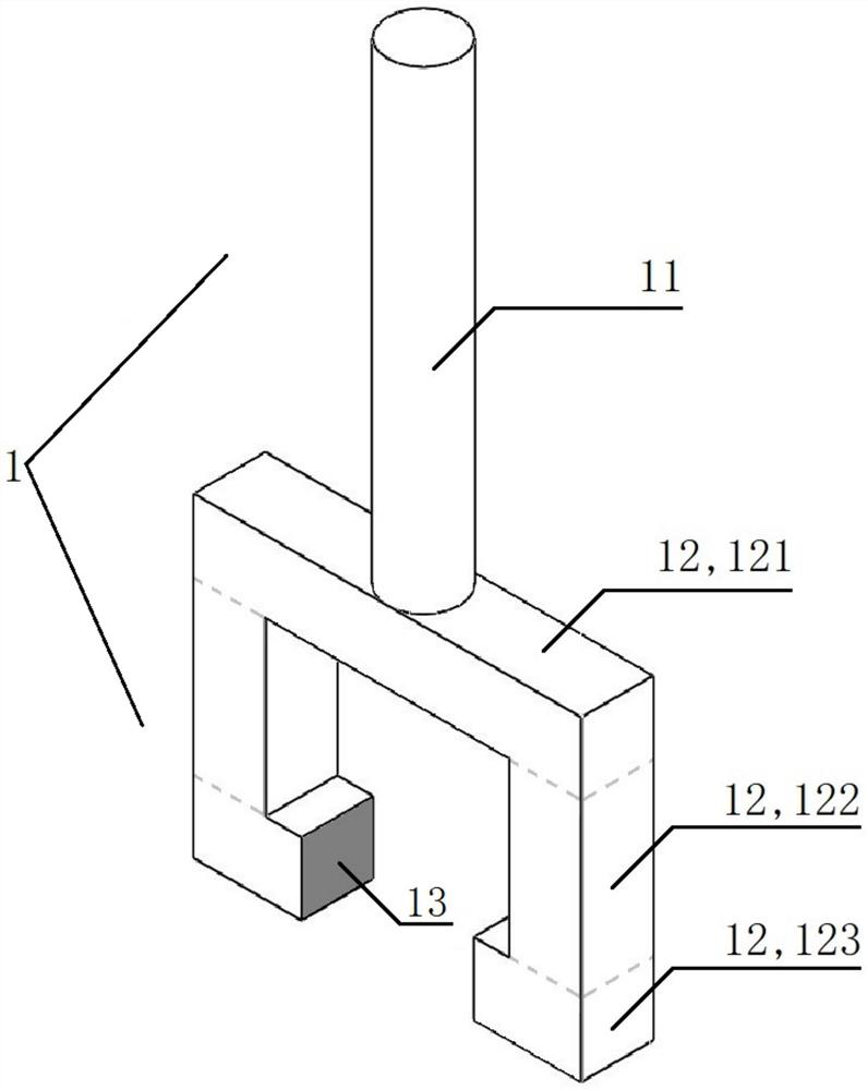 Implant surface forming machine needle and use method