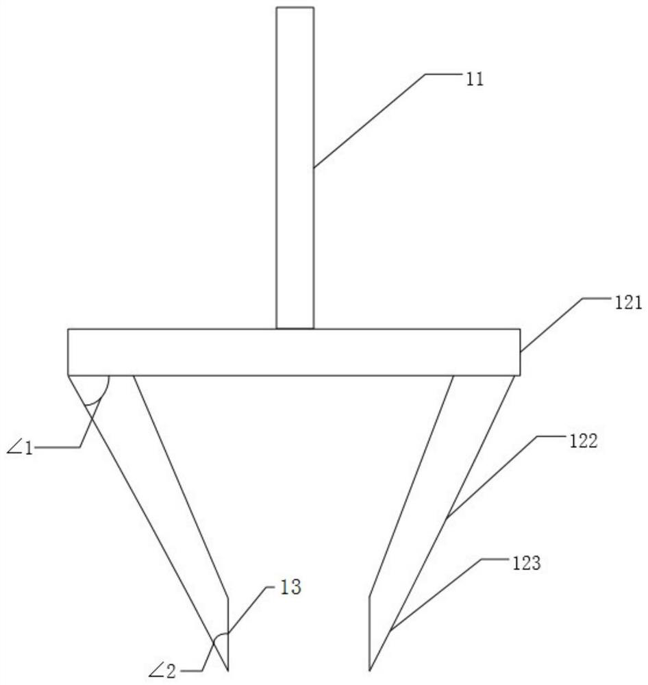 Implant surface forming machine needle and use method