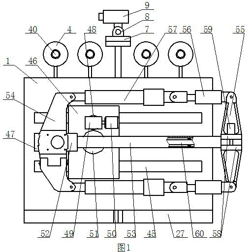 Self-propelled charged operation tool for replacing entire line tension insulator string