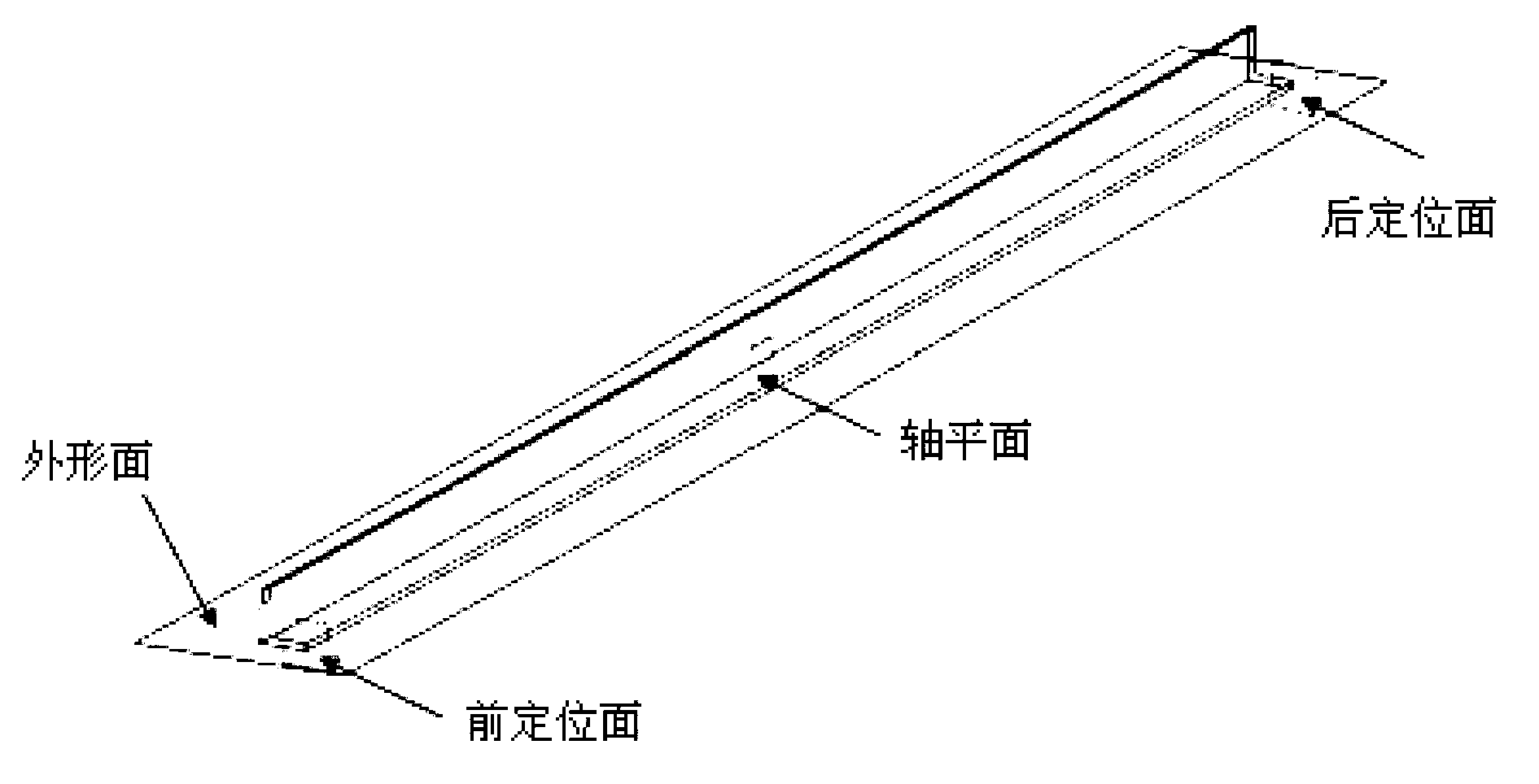 Method for parametrically designing primary components of airplane long truss-type parts