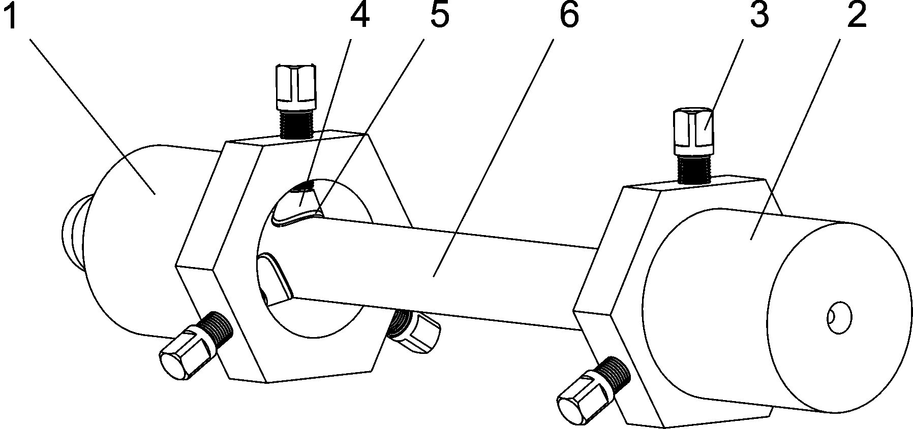 Combined fixture used for fixing optical fiber stress rod