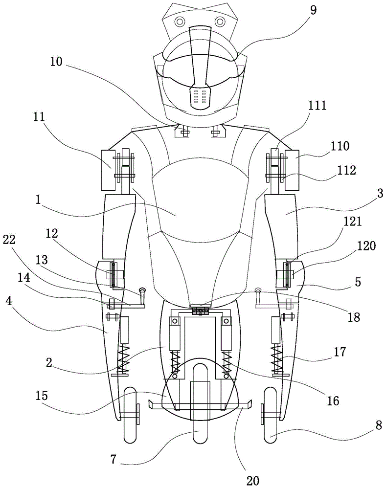 Human-carrying deformation robot