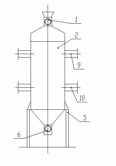 Vertical gravity conveying enforced cross-flow drying method and device