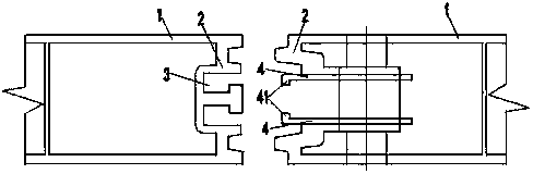 Tongue and groove connecting structure of building formwork