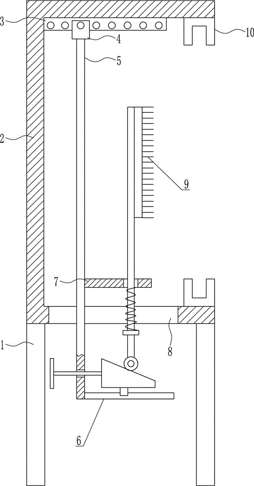 Steel bar derusting device used for municipal sewage treatment