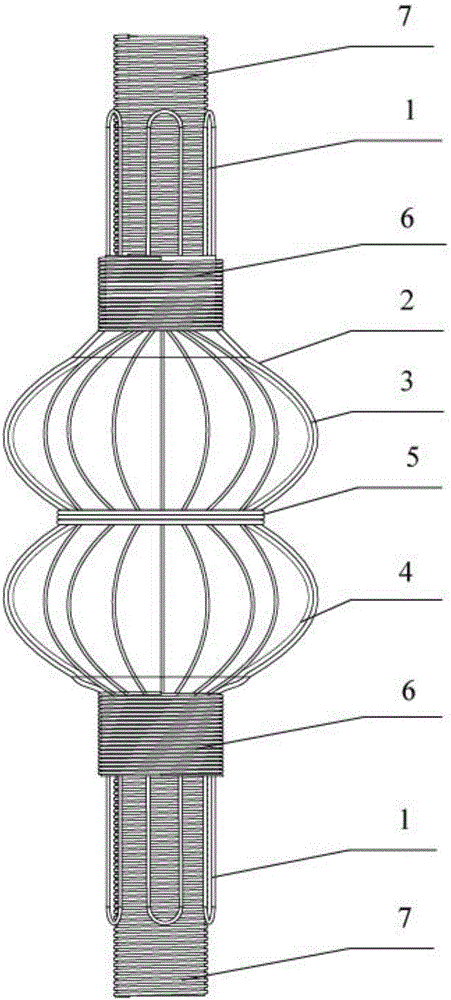 Double-opening straight fiber type soft-joint artificial muscle