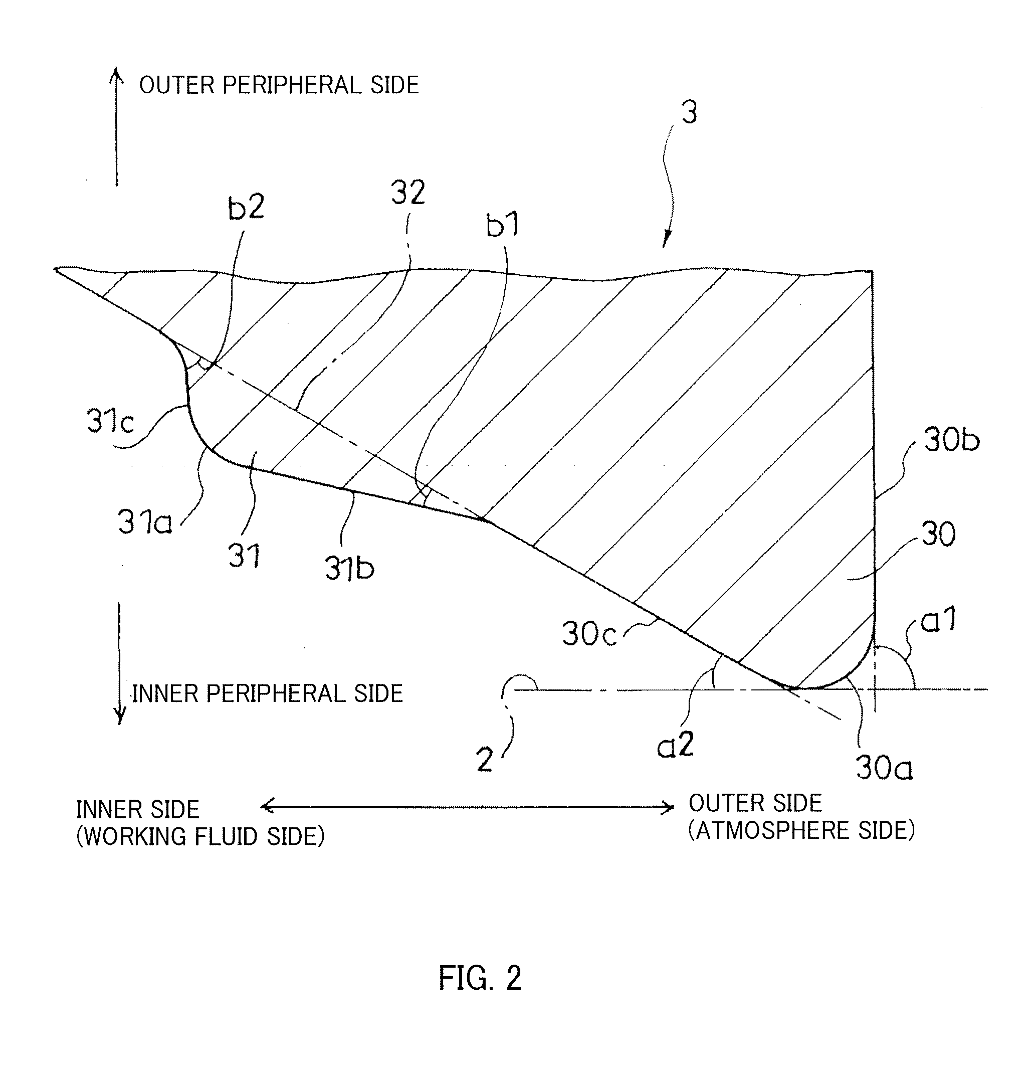 Sealing device and shock absorber with the sealing device