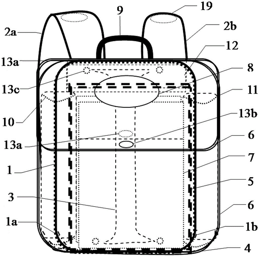 Special shape-maintaining knapsack for students