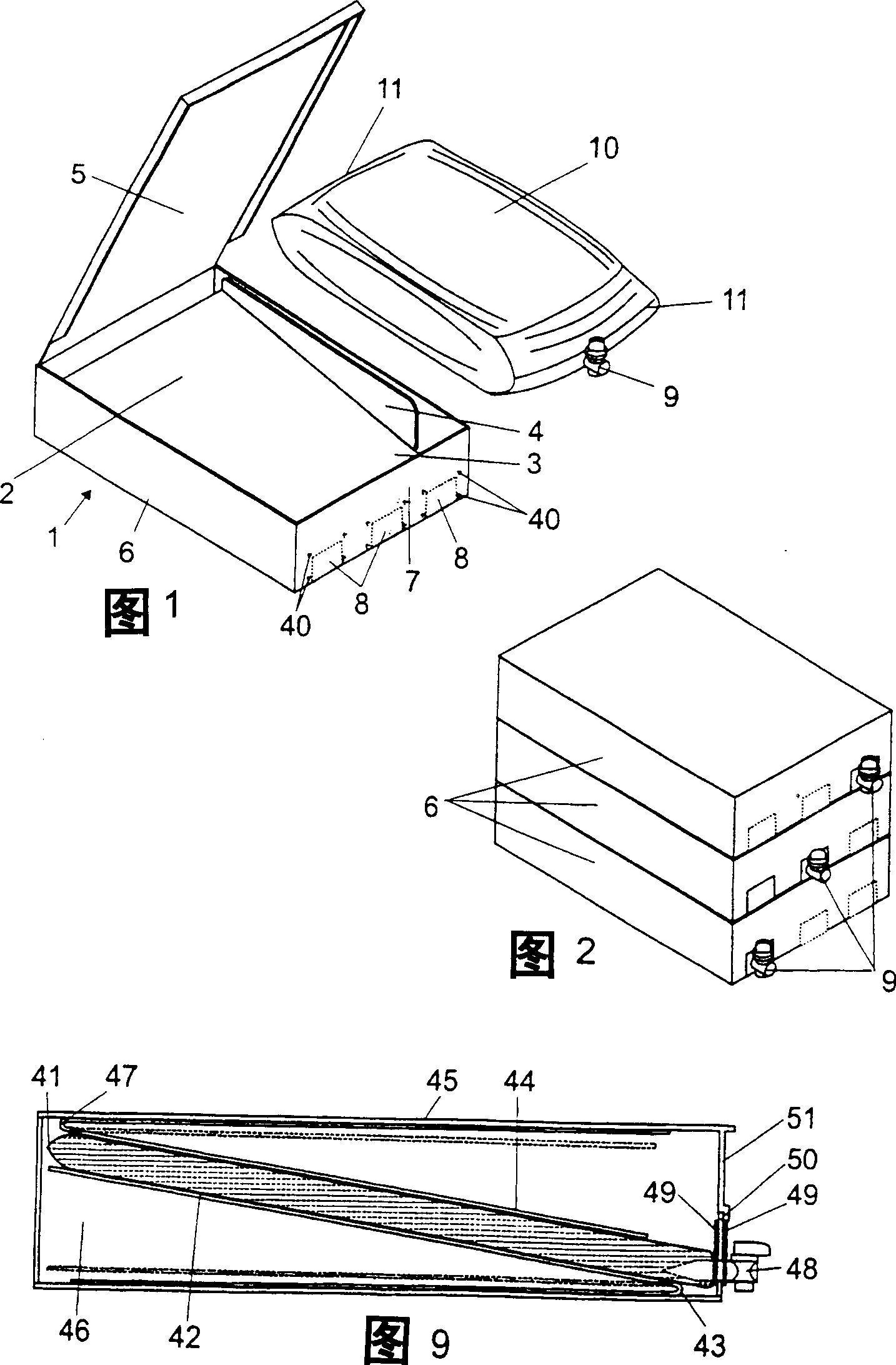 Flexible packaging bag and support unit