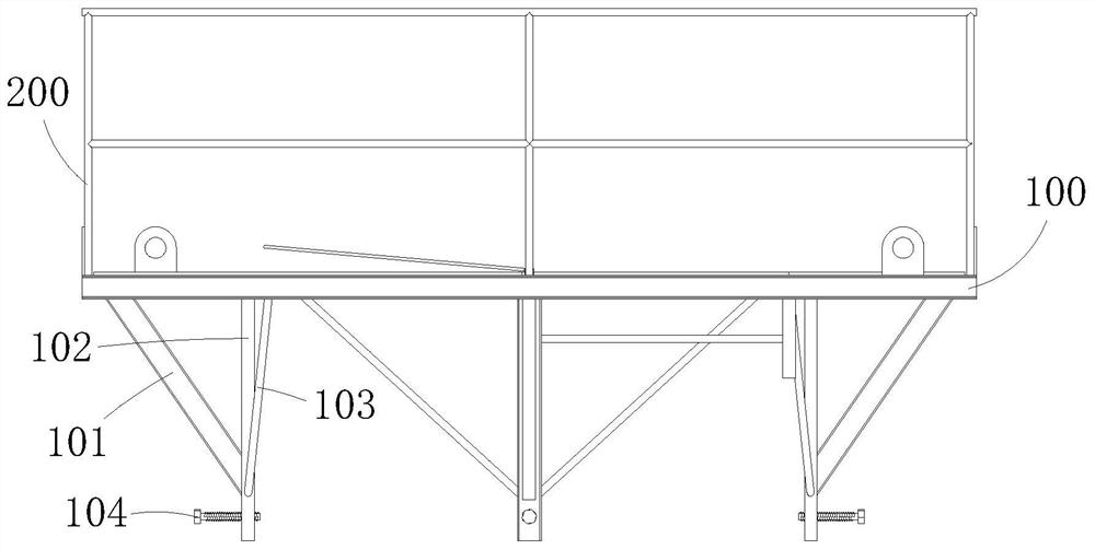 Construction method of foundation pit top-down method steel pipe structure column concrete pouring assembly type platform