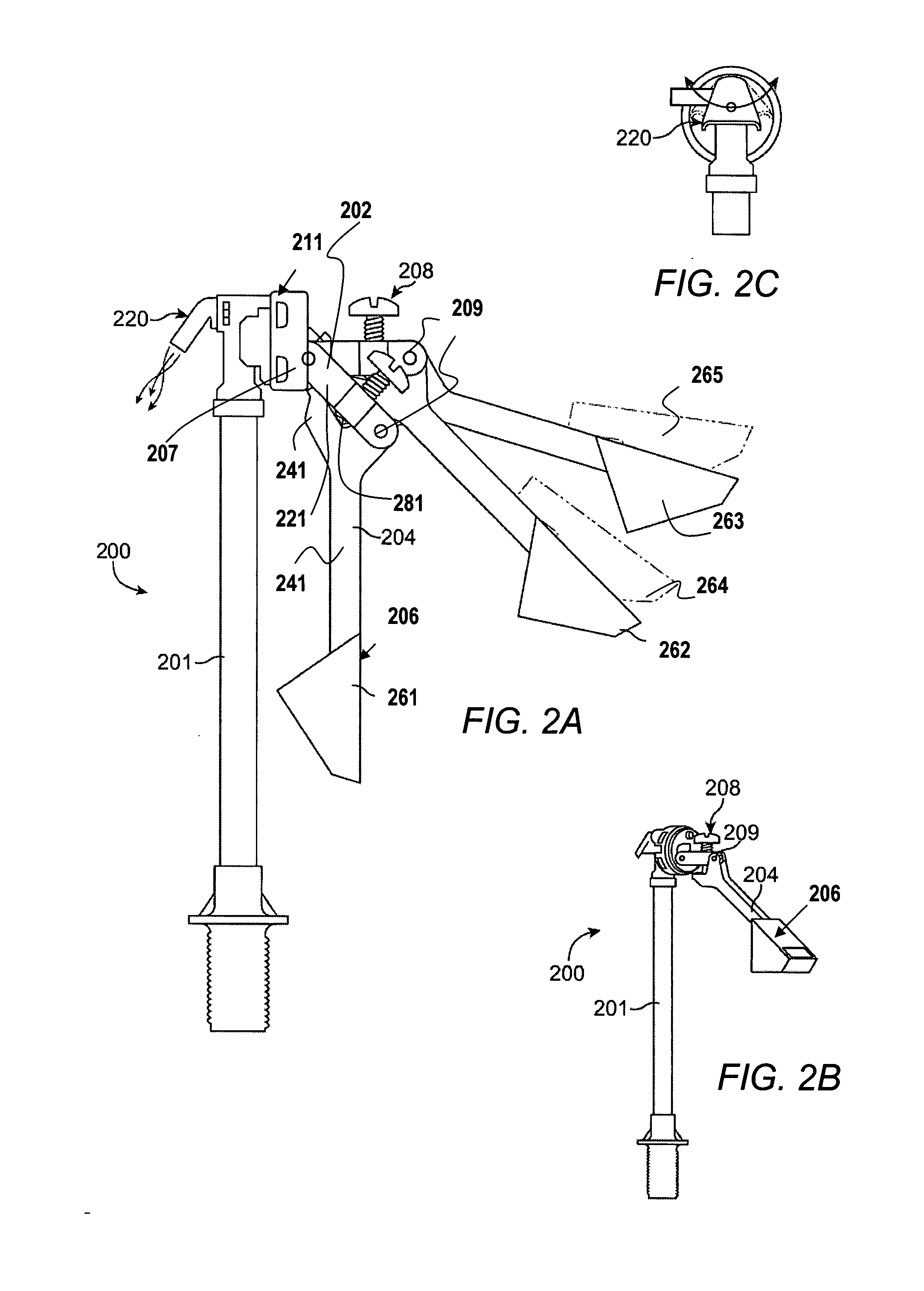 Retractable float for a ballcock valve