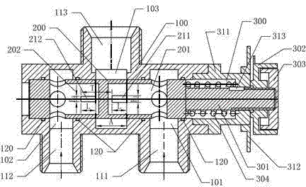 Gas ratio proportioning valve, multi-gas ratio proportioning combination valve and gas proportioning system