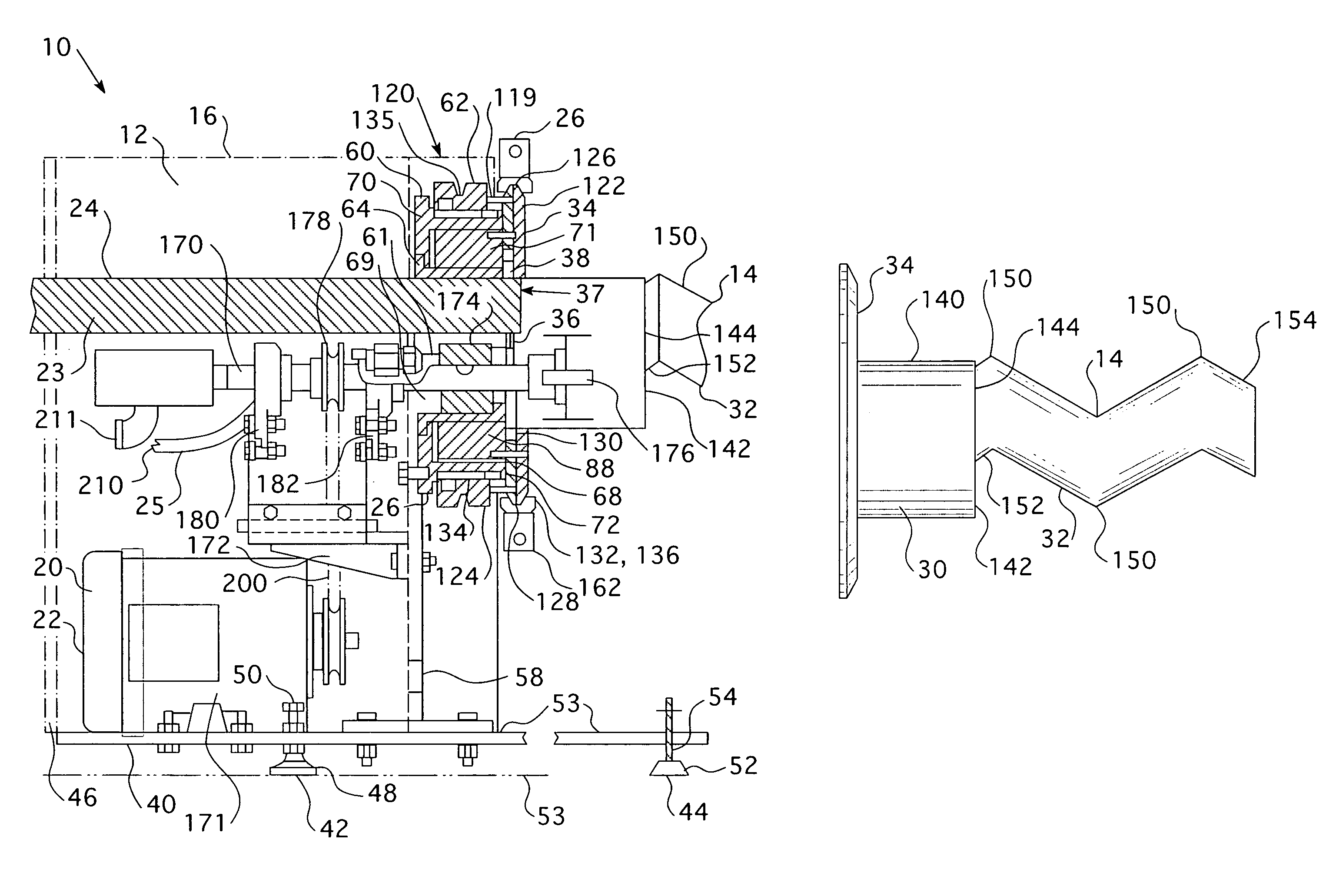 Apparatus for continuous blending