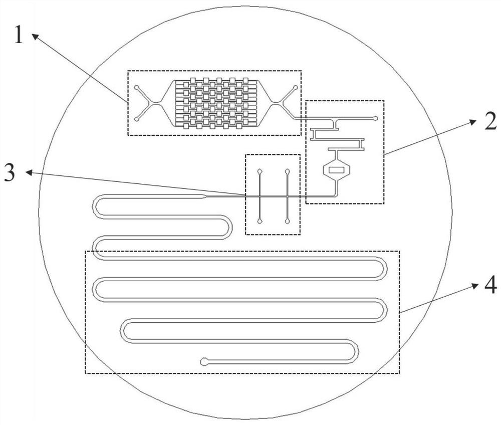 A tumor cell detection chip based on microfluidic technology