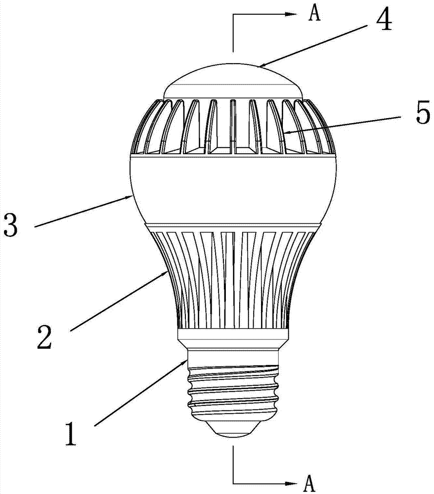 A wide angle led light