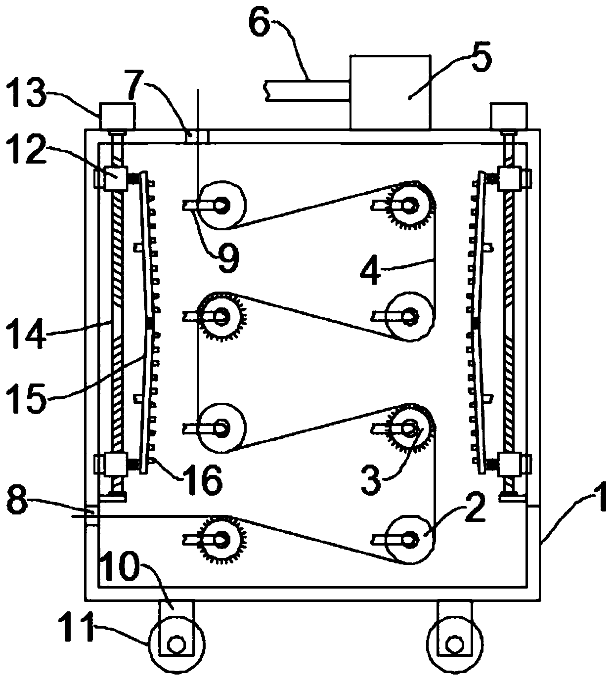 Device for removing textile dust on textile fabric
